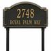 Whitehall Products 2-Line Lawn Address Sign Metal | 20.5 H x 26 W x 1.25 D in | Wayfair 1297BG