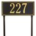 Whitehall Products Egg & Dart 1-Line Lawn Address Sign Metal | 27 H x 23.25 W x 1 D in | Wayfair 6116PS