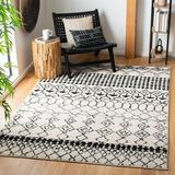 Black/White 79 x 0.39 in Indoor Area Rug - Foundry Select Cobos Geometric Black Indoor Use Only Rug | 79 W x 0.39 D in | Wayfair