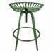 Williston Forge Edith Swivel Adjustable Height Bar Stool in Green | 19.7 W x 18.3 D in | Wayfair IH023