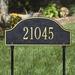 Whitehall Products Admiral 1-Line Lawn Address Sign Metal | 24 H x 15.75 W x 1 D in | Wayfair 1240AC