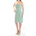 ADRIANNA PAPELL Womens Green Lace Sleeveless Sweetheart Neckline Knee Length Sheath Formal Dress Size 10