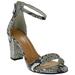 Top Moda Women's HAnnah-1 Ankle Strap High Heel Sandal, BW Snake (9, Bw Snake)