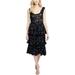 Rachel Rachel Roy Womens Aster Floral Ruffled Casual Dress Navy M