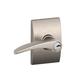 Schlage Manhattan Keyed Door Lever w/ Century Rosette in Gray | 6 H x 7 W x 3.25 D in | Wayfair F51AMNH619CEN