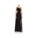 Aidan by Aidan Mattox Womens Embellished One-Shoulder Evening Dress
