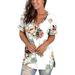 Loalirando Women Summer Loose Style T-shirt Printed Pattern Tops Base Shirt