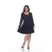 White Mark Women's Plus Size Jenara Dress