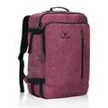 Hynes Eagle Unisex 38L Flight Approved Carry on Travel Backpack Red Violet