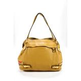 Pre-ownedChloe Womens Cary Side Zipper Slouchy Leather Satchel Handbag Yellow