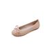 Avamo Women's Wide Width Flat Shoes - Comfortable Slip On Casual Cozy Ballet Flats