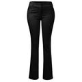 Made by Olivia Women's High Waist Comfy Stretchy Bootcut Trouser Pants