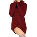 Citgeett Womens Cowl Turtleneck Loose Long Sleeve Pullover Thin Sweater Jumper Shirt Tops Dress