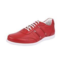 LIBERTYZENO Men's Walking Sneakers Genuine Leather Casual Lace Up Shoes