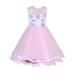 Little Girls Dress up Costume Puffy Tulle Dress Skirt Lace Top Tulle Floral Flower Girl Dresses Formal Special Occasions Dresses Wedding Pageant Recital Holiday Gift