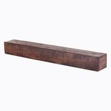 Dogberry Collections Rustic Fireplace Mantel Shelf, Wood in Brown | 5.5 H x 48 W x 9 D in | Wayfair m-rust-4805-mhog-none