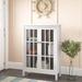 Rosecliff Heights Veneto 2 Door Accent Cabinet Wood in White | 50 H x 36.5 W x 15.75 D in | Wayfair ROHE3676 40834185