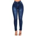 Skinny Denim Jeans Jeggings Stretch Pants High Waist Casual Trousers