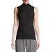 No Boundaries Juniors' Sleeveless Mock Neck Top