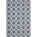 Blue/White 144 x 108 x 0.5 in Area Rug - Red Barrel Studio® Cerelia Moroccan Trellis 9x12 Indoor & Outdoor Area Rug Polypropylene | Wayfair