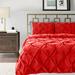 Mercury Row® Binne Microfiber Comforter Set Polyester/Polyfill/Microfiber in Red | Twin Comforter + 1 Standard Sham | Wayfair