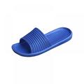 Wuffmeow Summer Cool Striped Men Slippers Indoor Outdoor Non-slip Bathroom EVA Plastic Shower Casual Shoes Home Solid Flip Flop