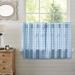 Gracie Oaks Anael Checkered Cotton Tailored 72" Cafe Curtain 100% Cotton in Blue/White | 36 H x 72 W x 3.25 D in | Wayfair