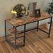 Williston Forge Javion Reversible Writing Desk Wood/Metal in Black/Brown | 29.5 H x 55.1 W x 23.6 D in | Wayfair EEAEB71DEA6545EB91A993801736CFD5