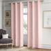 Kelly Clarkson Home Astrid Casual Textured Semi-Sheer Grommet Curtain Panel Metal in Pink | 84 H in | Wayfair E8744CE0A3B44AEF821EBE49659E1794