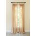 Rosdorf Park Etherton Solid Color Semi-Sheer Rod Pocket Single Curtain Panel Polyester in Brown | 84 H in | Wayfair