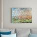 Andover Mills™ Spring, 1880 by Claude Monet - Wrapped Canvas Print Metal in Blue/Green | 24 H x 32 W x 2 D in | Wayfair