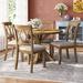 Ebbert 4 - Person Dining Set Wood in Brown Laurel Foundry Modern Farmhouse® | Wayfair 365DCF053C3B4551B7D94AEBFBADA0C9