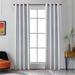 Gracie Oaks Kensington Synthetic Solid Color Max Blackout Thermal Grommet Single Curtain Panel Polyester in White | 84 H in | Wayfair