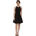 ABS Allen Schwartz Women's Cocktail Dress w/ Lace Back Black