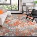 Orange 108 x 0.3 in Indoor Area Rug - Wrought Studio™ Poche Abstract Area Rug | 108 W x 0.3 D in | Wayfair 68287B9F13334FE98A95BD5060B1D96D