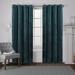 House of Hampton® Cambra Velvet Solid Semi-Sheer Grommet Curtain Panels Velvet in Green/Blue | 108 H in | Wayfair HOHM6885 41505856