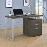 Wade Logan® Kaitlyn Reversible Desk Wood in Gray/Brown | 30 H x 47.25 W x 23.5 D in | Wayfair WLGN6489 34839353