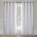 Alcott Hill® Nunley Layered Solid Color Room Darkening Thermal Grommet Curtain Panels Polyester in Brown | 52" W x 84" L | Wayfair