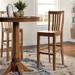 Three Posts™ Diamondback Counter & Bar Stool Wood in Brown | 46.75 H x 21.25 W x 18.25 D in | Wayfair A5C9ECD04B7E4F088143D435B8E057FA