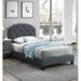 Red Barrel Studio® Tufted Upholstered Platform Bed Metal in Gray/Black | 43 H x 40 W x 80 D in | Wayfair 5F30FBA2B642405EBD4F2E2980102471