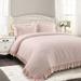 Willa Arlo™ Interiors Apollo Microfiber 3 Piece Comforter Set Polyester/Polyfill/Microfiber in Pink/Yellow | Wayfair