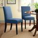 Andover Mills™ Aadvik Parsons Chair Wood/Upholstered/Fabric in Blue | 38.25 H x 18.5 W x 24.75 D in | Wayfair 58AEA30BAA0F4C7EAAC226EE22255C8F