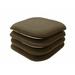 Charlton Home® Indoor/Outdoor Dining Chair Cushion Polyester in Brown | 1.65 H x 16 W in | Wayfair CHRL7286 42687928