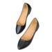 Rotosw Womens Loafers Flat Heels Pointed Toe Casual Shoes Black Dress Shoes