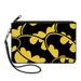 Wallet Canvas Zip Pouch Bat Signals Close Up Stacked Yellow Black