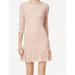 Calvin Klein NEW Pink Womens Size 10 Pleated-Hem Lace Sheath Dress