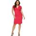 Sofia Jeans by Sofia Vergara Plus Size Twist Front Ribbed Dress