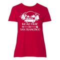 Inktastic Road Trip To San Francisco Adult Women's Plus Size T-Shirt Female Red 1X