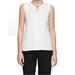 Calvin Klein NEW White Ivory Womens Large PM Petite Keyhole Tank Top