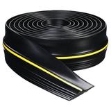 Yescom 16Ft Garage Door Bottom Threshold Sealing Strip PVC Water Barrier Flood Blocker Universal Plastic Trim | 197 H x 3.5 W x 0.5 D in | Wayfair